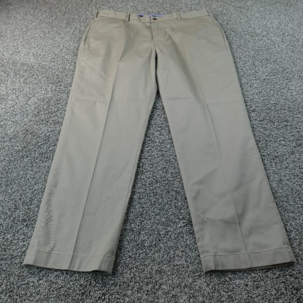Brooks Brothers Pants Mens 40X30 Beige Tan Advantage Chino Clark Trouser Stretch
